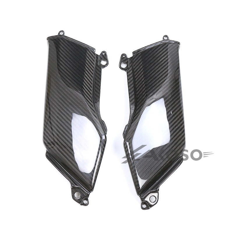 AKOSO 2020-2024 Kawasaki Z900 Carbon Fiber Motorcycle Fuel Tank Side Cover Fairing Cowling Side Panels