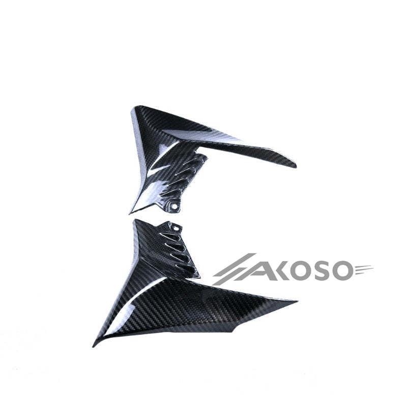 AKOSO 2020-2024 Kawasaki Z900 Carbon Fiber Motorcycle Front Fuel Tank Left Right Side Panels Fairing