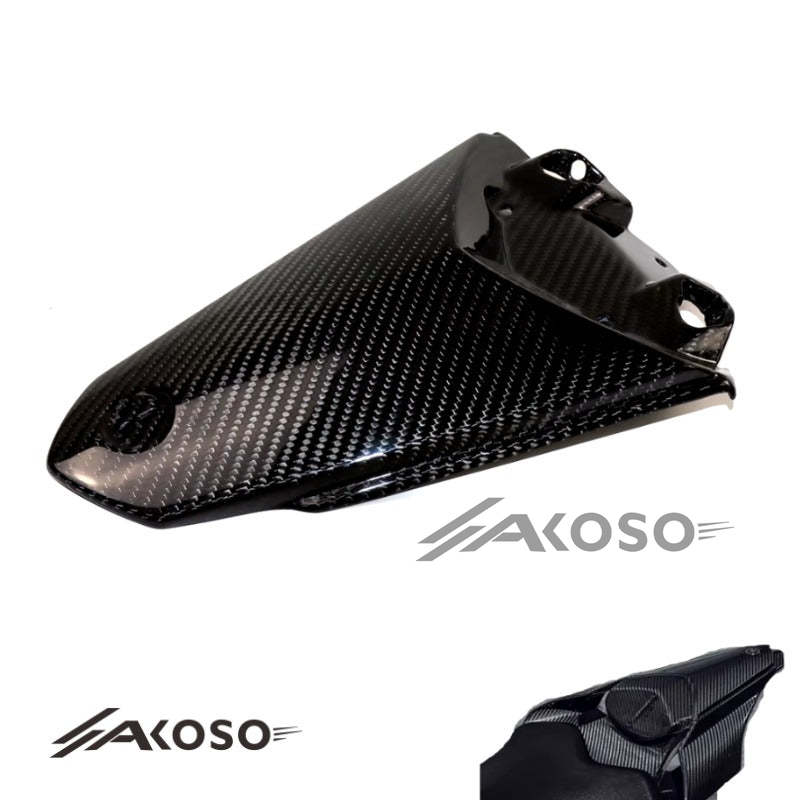 AKOSO 2015-2019 Yamaha YZF R1 R1M R6 Carbon Fiber Motorcycle Rear Tail Pillion Seat Cover Cowl Hump Fairing