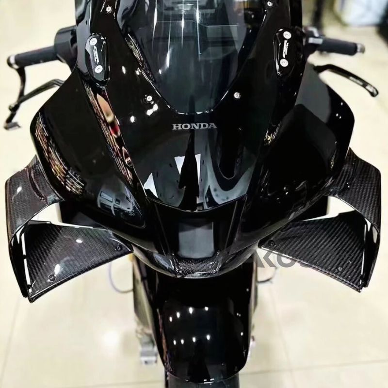 AKOSO 2021-2024 Honda CBR1000RR-R Carbon Fiber Fixed Wings Air Deflector Aerodynamic Winglets Spoiler