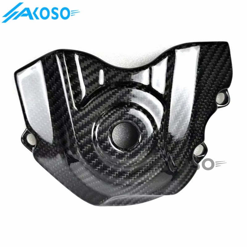 AKOSO 2016-2020 Kawasaki Ninja ZX10R ZX-10R Carbon Fiber Motorcycle Accessories Front Sprocket Cover Guard