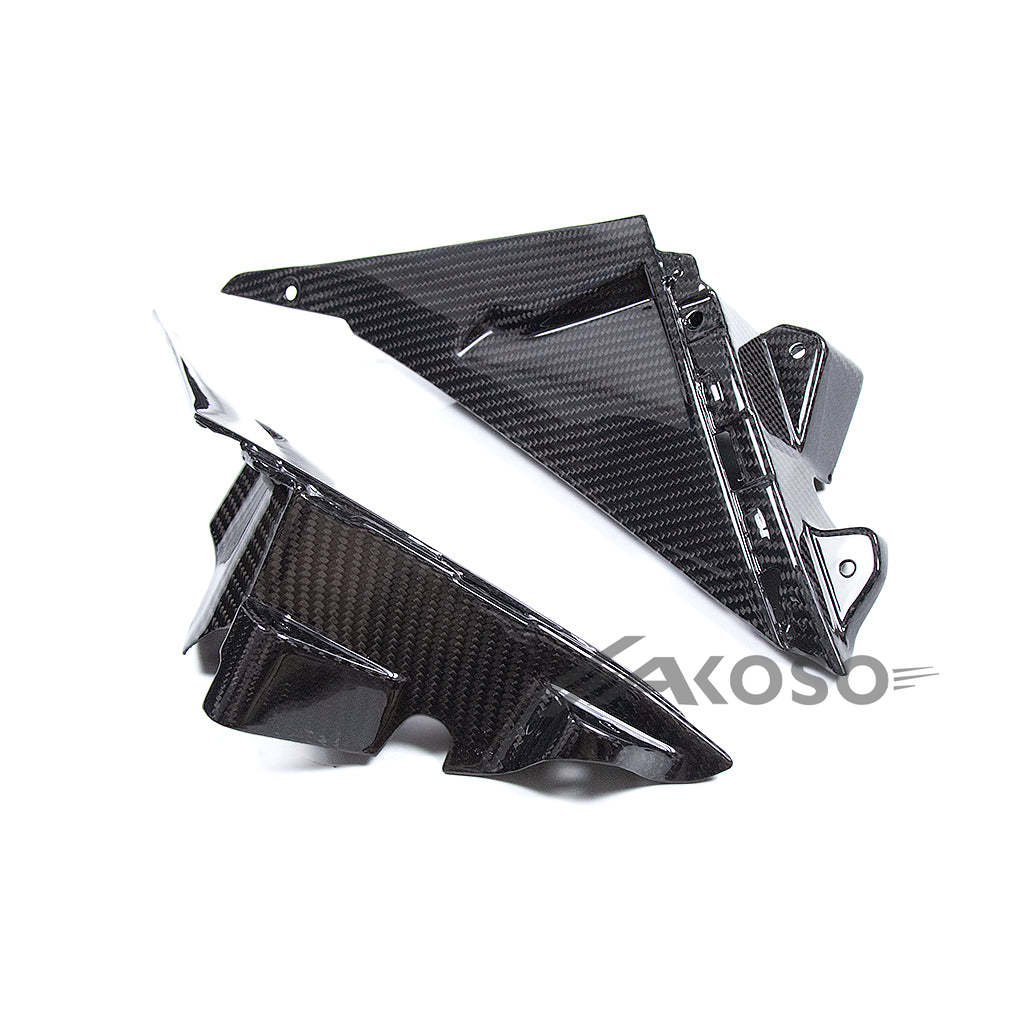 AKOSO 2024+ Kawasaki ninja ZX6R 636 100% Carbon Fiber Water Tank Guard Panels Fairing