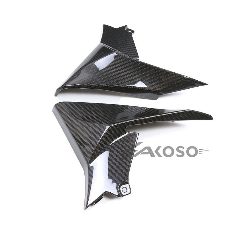 AKOSO Kawasaki Z900 2020-2024 Carbon Fiber Motorcycle Side Fairing Radiator Cover Panel