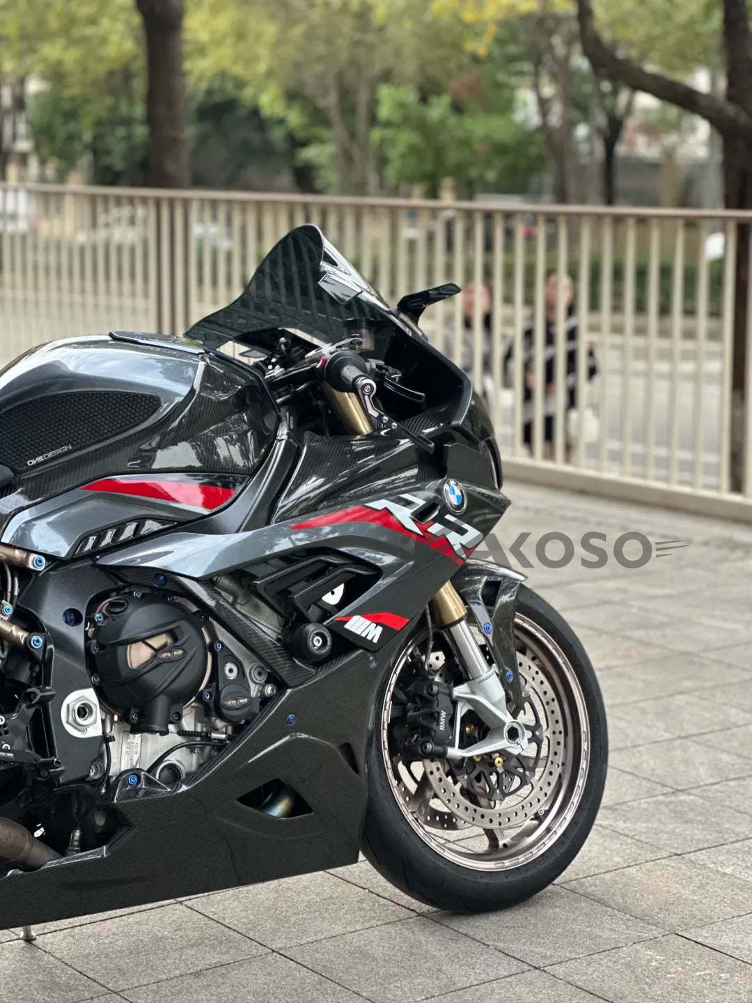 AKOSO 2019-2024 BMW S1000RR Carbon Fiber Fuel Tank Side Cover Side Panel