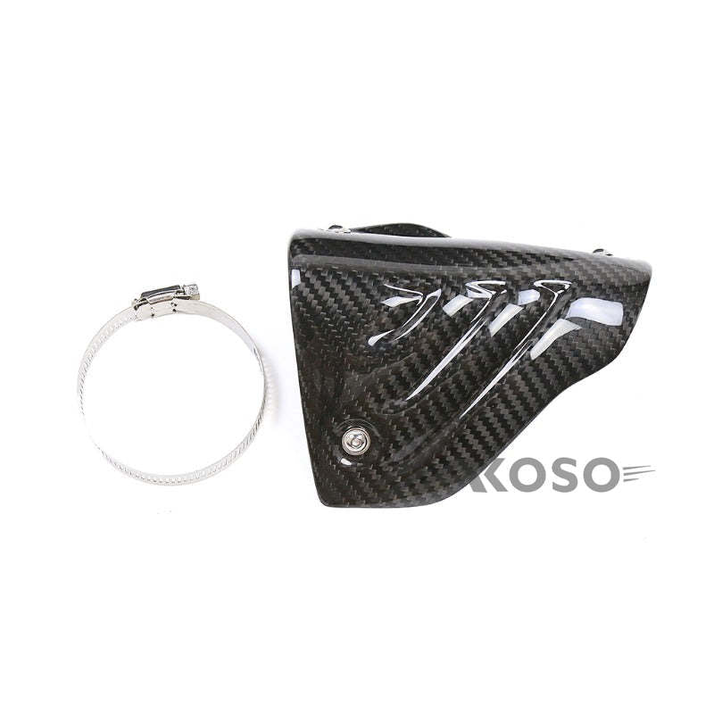 AKOSO 2019-2022 BMW S1000RR Carbon Fiber Motorcycle Exhaust Pipe Protector Heat Shield Cover