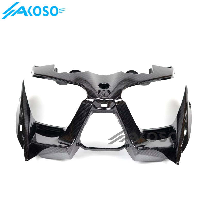 AKOSO 2017-2024 Yamaha XMAX 250 300 Carbon Fiber Front Headlight Cowl Centre Cover Motorcycle