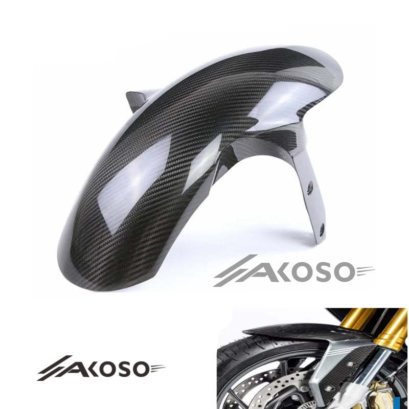 AKOSO 2021-2023 BMW R1250RS R1250 RS Carbon Fiber Motorcycle Hugger Front Wheel Fender Mudguard