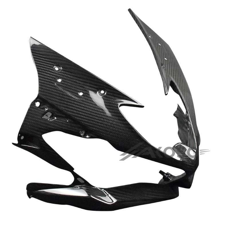 AKOSO 2019-2023 Kawasaki ZX-6R Carbon Fiber Front Nose Headlight Cover Fairing Cowl