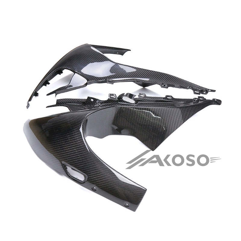 AKOSO 2023-2024 BMW M1000RR Carbon Fiber Motorcycle Front Fairing Headlight Cover Side Panels