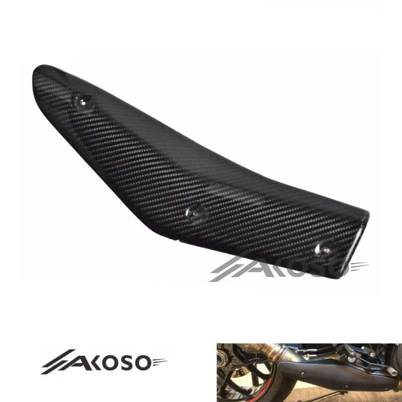 AKOSO 2020+ KTM 1290 Super Duke R Carbon Fiber Motorcycle Exhaust Pipe Heat Shield Cover