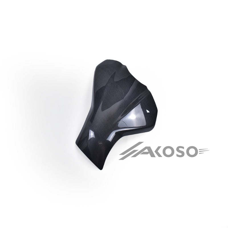 AKOSO 2018-2024 Kawasaki Ninja 400 Carbon Fiber Motorcycle Fuel Tank Cover Protector Panel Fairing