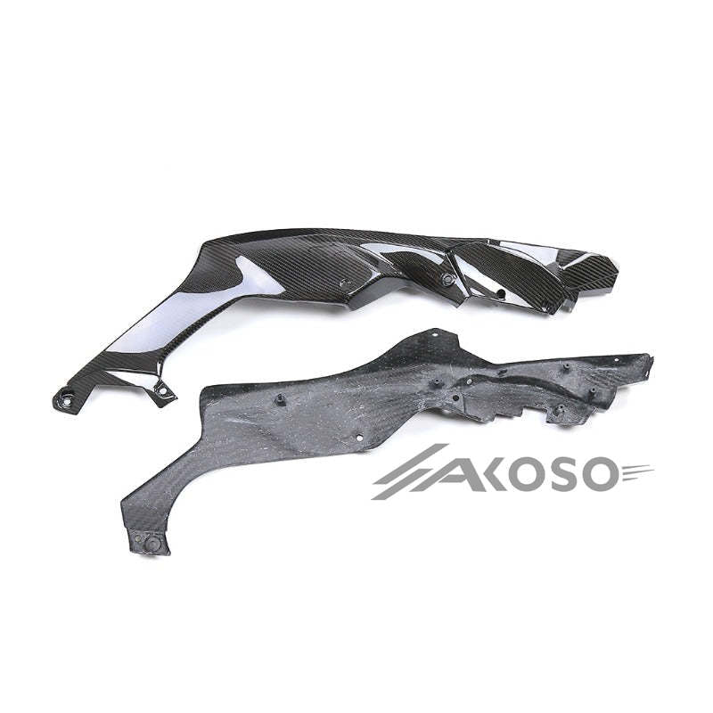 AKOSO Kawasaki Ninja ZX10R ZX-10R 2021-2024 Carbon Fiber Motorcycle Front Side Frame Fairing Cowl