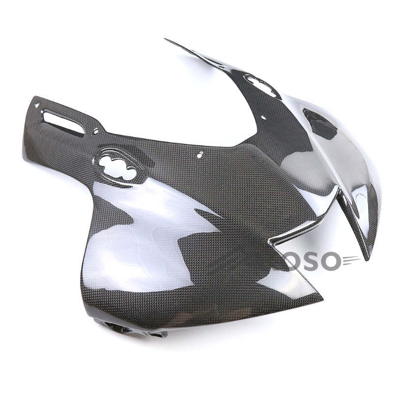 AKOSO 2021-2024 Honda CBR1000RR-R Carbon Fiber Front Nose Upper Headlight Cover Cowl Fairing Motorcycle