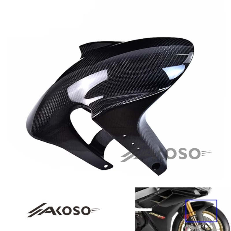 AKOSO 2009-2020 Aprilia RSV4 Carbon Fiber Front Fender Fairing 2013-2020 Tuono V4