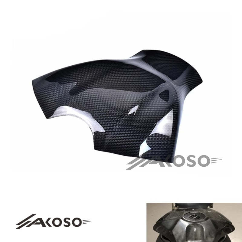 AKOSO 2015-2019 Yamaha YZF-R1 R1M Carbon Fiber Accessories Motorcycle Fuel Gas Tank Cover