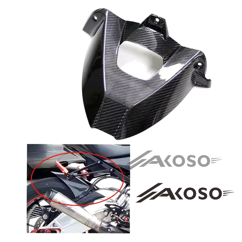 AKOSO 2015-2018 BMW S1000RR Carbon Fiber Rear Fender Mudguard