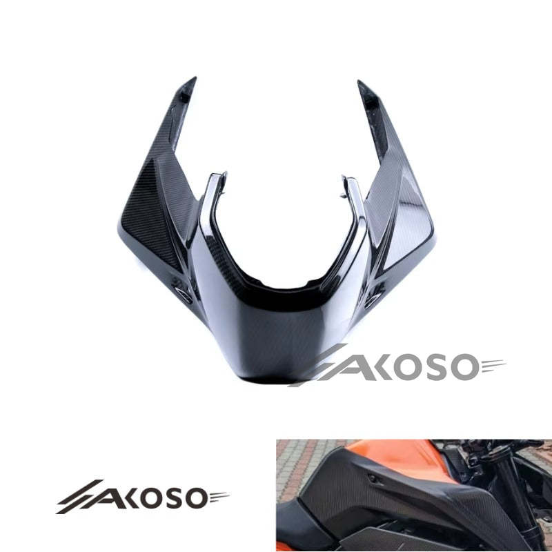 AKOSO 2018-2024 KTM 790 890 Duke Carbon Fiber Front Fuel Tank Cover Panel Motorcycle Fairing