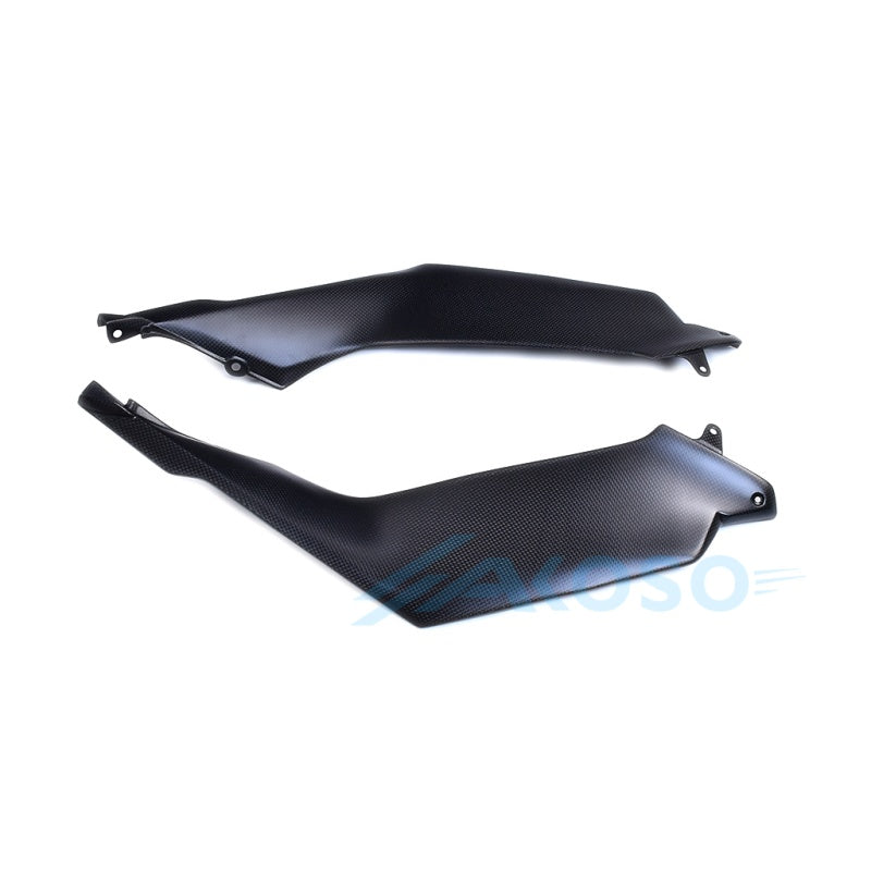 Carénages de panneau latéral de réservoir de carburant de moto en fibre de carbone AKOSO 2021-2024 Honda CBR1000RR-R