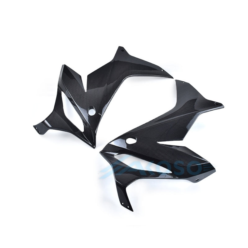 AKOSO 2019-2023 Honda CB650R CBR650R Carbon Fiber Front Upper Side Panels