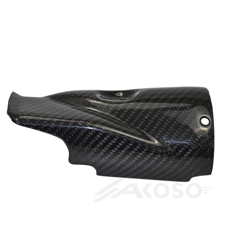 AKOSO 2017-2024 Yamaha R6 Carbon Fiber Exhaust Cover Muffler Pipe Heat Shield Guard