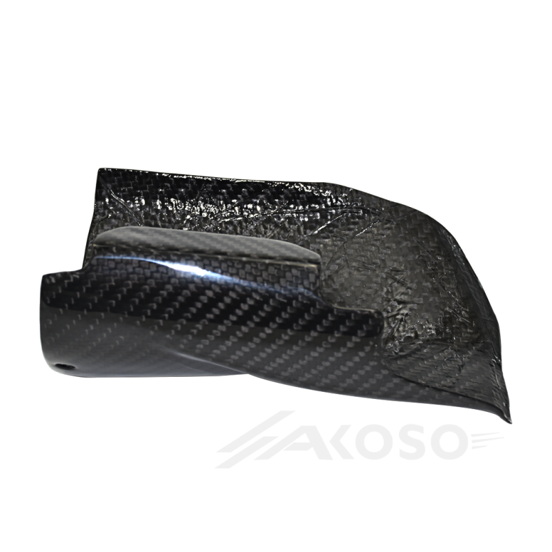 AKOSO 2017-2024 Yamaha R6 Carbon Fiber Exhaust Cover Muffler Pipe Heat Shield Guard