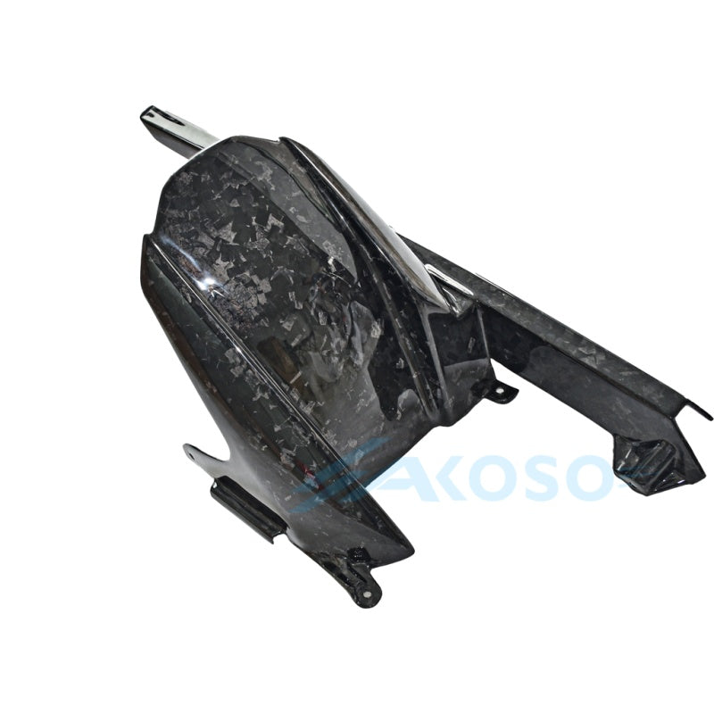 AKOSO 2019-2022 BMW S1000RR 3K Garde-boue arrière en fibre de carbone pure avec chaîne anti-éclaboussures Garde-boue arrière