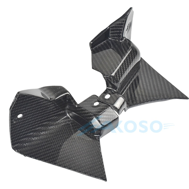 AKOSO 2015-2019 Yamaha R1M Carbon Fiber Front Fairing Side Panels Dash Air Intake Ram Cover