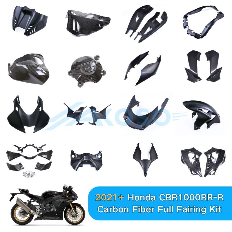 AKOSO 2021-2024 Honda CBR1000RR-R Full Carbon Fiber Fairing Kit 