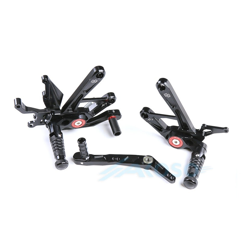  2015-2024 Yamaha YZF R1 R1M Dry Carbon Fiber Motorcycle Adjustable Sport Racing Rearset Footpeg Footrest Rear Set