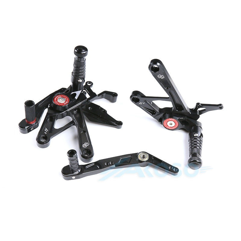  2015-2024 Yamaha YZF R1 R1M Dry Carbon Fiber Motorcycle Adjustable Sport Racing Rearset Footpeg Footrest Rear Set