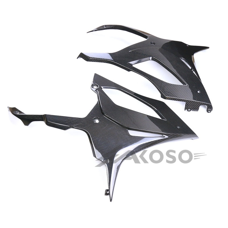 AKOSO 2019-2022 BMW S1000RR Carbon Fiber Lower Side Fairings Belly Pan