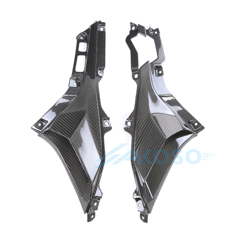AKOSO 2023+ Kawasaki Ninja ZX-4R ZX-4RR Carbon Fiber Front Lower Side Air Duct Intake Panels