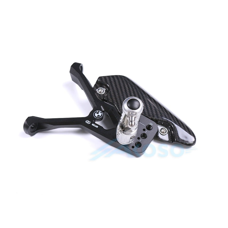 2023+ BMW Motorrad M1000RR Dry Carbon Fiber Footrest Kits Racing Adjustable Foot Pegs Rearset