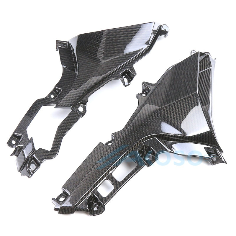 AKOSO 2023+ Kawasaki Ninja ZX-4R ZX-4RR Carbon Fiber Front Lower Side Air Duct Intake Panels