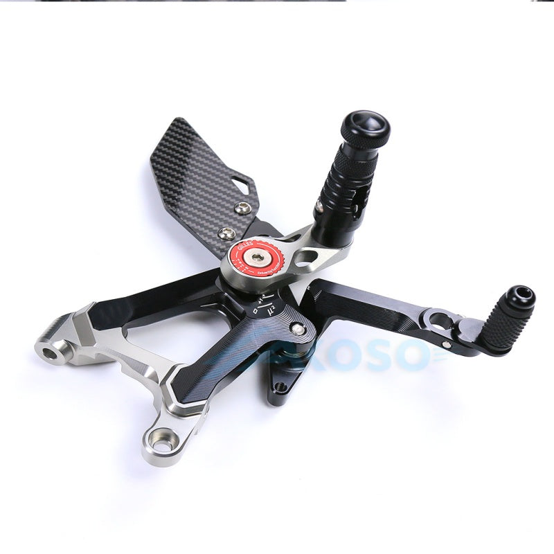 AKOSO Ducati Streetfighter V4 V4S CNC Aluminum Alloy Rear Sets Footrest Rear Set Carbon Fiber 