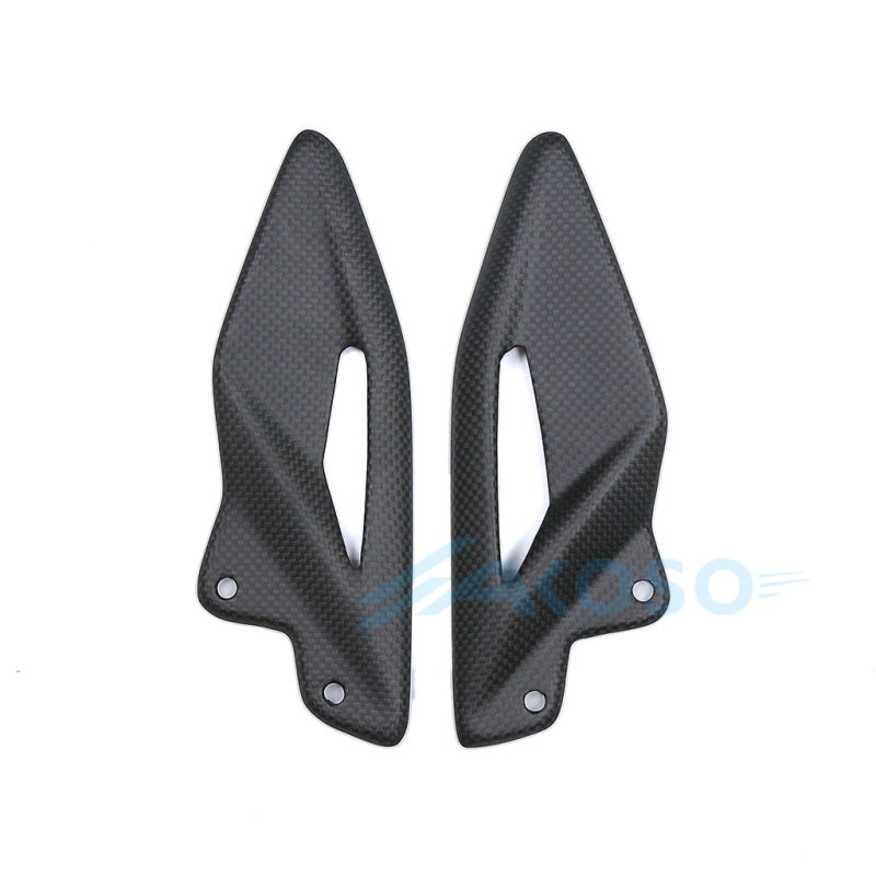 AKOSO 2017-2026 Triumph Street Triple 765 RS Carbon Fiber Heel Guards