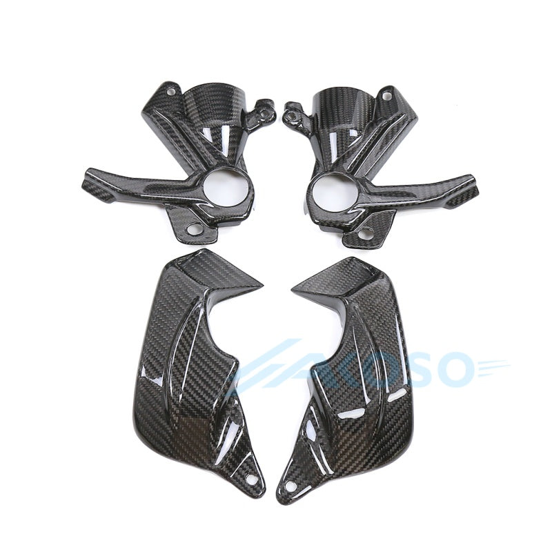 AKOSO 2023-2025 BMW S1000RR Carbon Fiber Motorcycle Brake Caliper Cooling Air Ducts Radiator Cooler