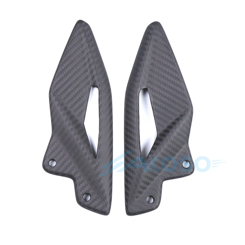 AKOSO 2017-2026 Triumph Street Triple 765 RS Carbon Fiber Heel Guards