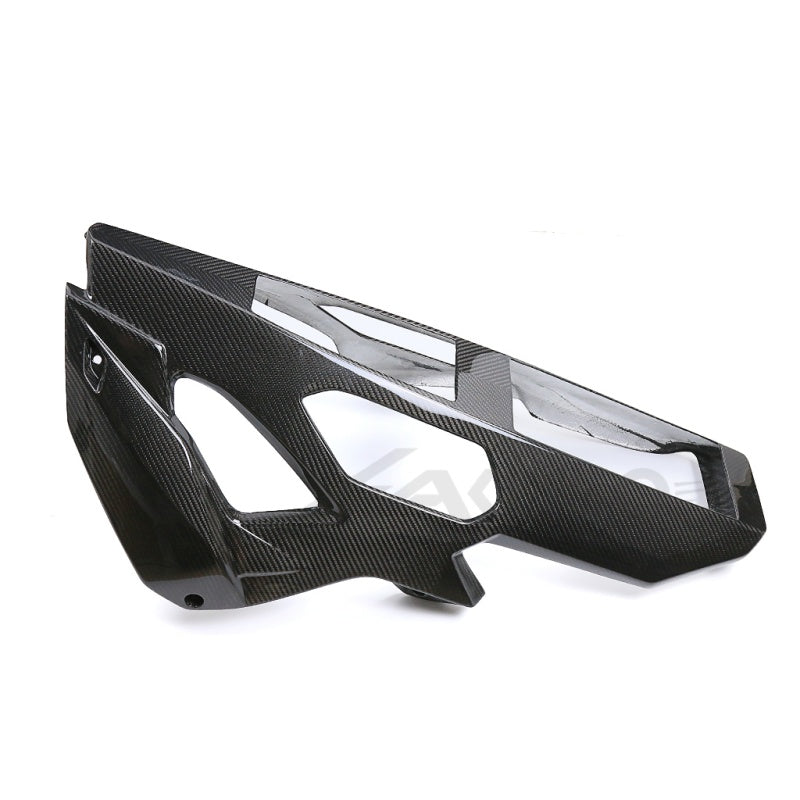 AKOSO 2021-2024 BMW S1000R M1000R Carbon Fiber Lower Bottom Belly Pan Panel Cowl with Heatshield