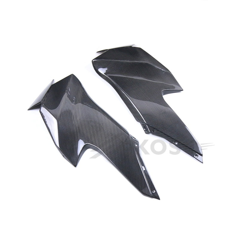 AKOSO 2021-2024 Kawasaki Ninja ZX10R ZX-10R Carbon Fiber Motorcycle Front Upper Side Panels Fairing