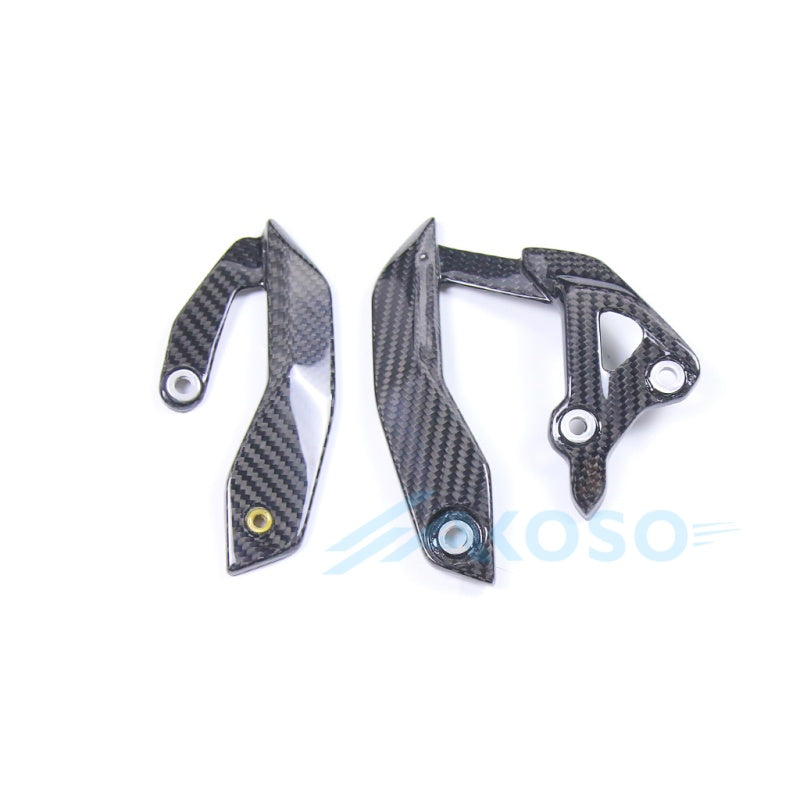 AKOSO 2020-2026 BMW S1000XR Carbon Fiber Heel Plate Guards Cover Heel Guards