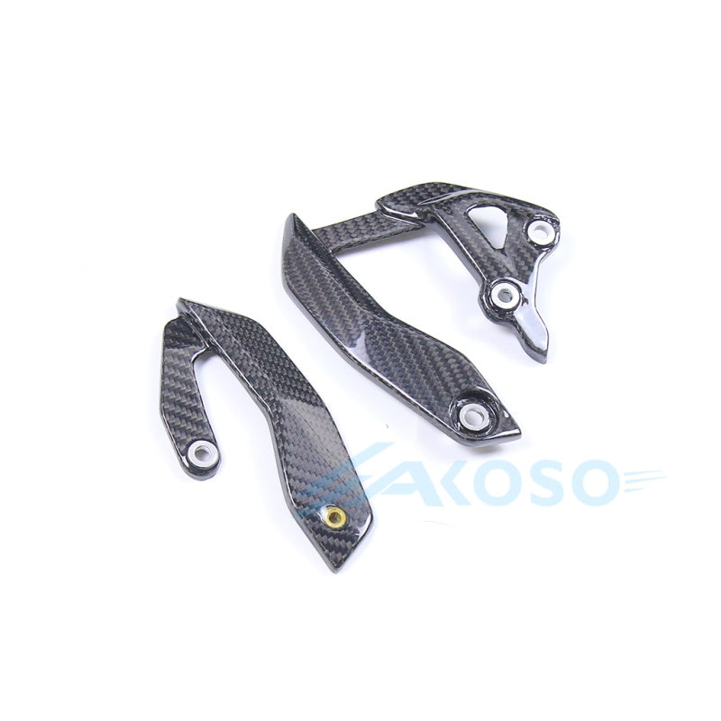 AKOSO 2020-2026 BMW S1000XR Carbon Fiber Heel Plate Guards Cover Heel Guards