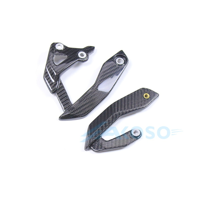 AKOSO 2020-2026 BMW S1000XR Carbon Fiber Heel Plate Guards Cover Heel Guards