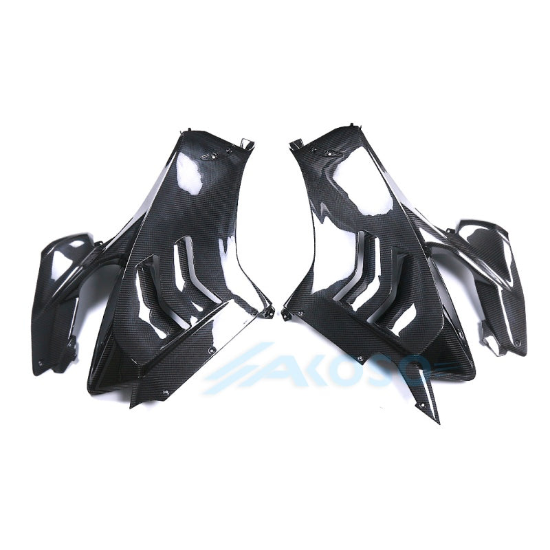 AKOSO 2022-2024 Ducati Panigale V4 V4S V4R Carbon Fiber Side Fairing Panels OEM Version