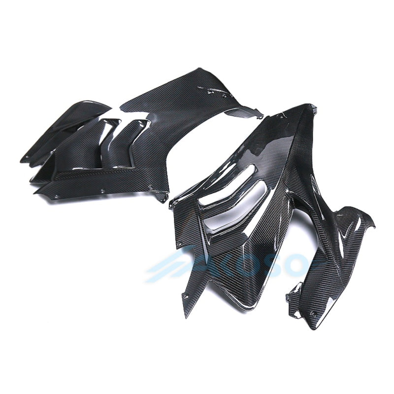 AKOSO 2022-2024 Ducati Panigale V4 V4S V4R Carbon Fiber Side Fairing Panels OEM Version