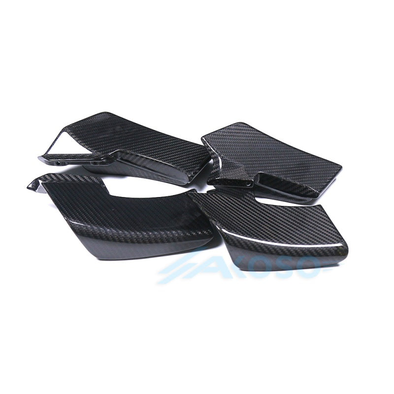 AKOSO 2020-2024 Ducati Streetfighter V4 V4S Carbon Fiber Winglets Upper Lower Air Deflector Fairing