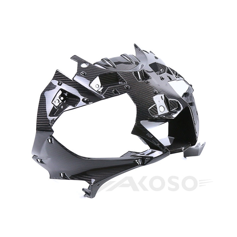 AKOSO 2022-2024 Yamaha R3 Carbon Fiber Front Nose Upper Headlight Fairing