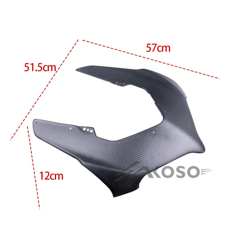 AKOSO 2018-2021 Ducati Panigale V4 V4S V4R Carbon Fiber Nose Cowl Front Fairing