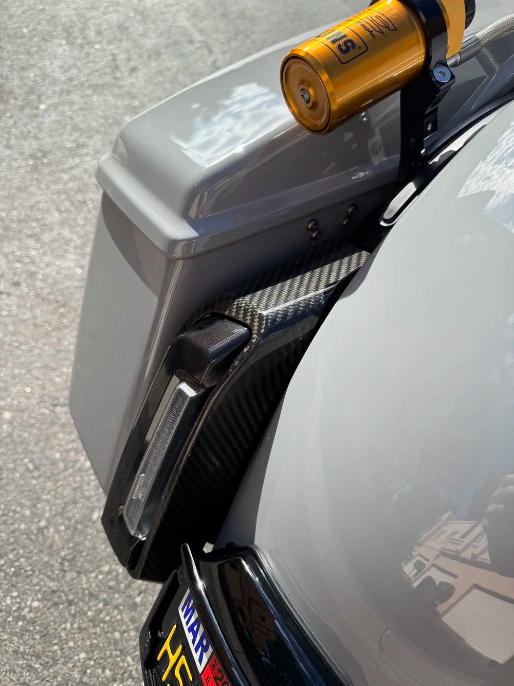 AKOSO 2024+ Harley Touring Carbon Fiber Tail Light Housing