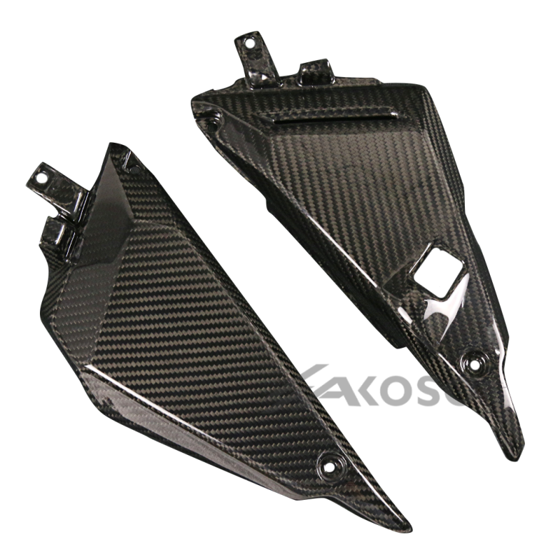 AKOSO 2014-2024 Kawasaki Ninja 650 Carbon Fiber Motorcycle Frame Shell Side Cover Fairing Trim Cowl Panel